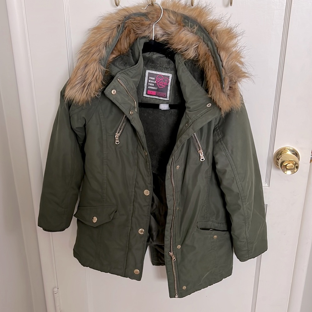 Justice Winter coat size 8 girls